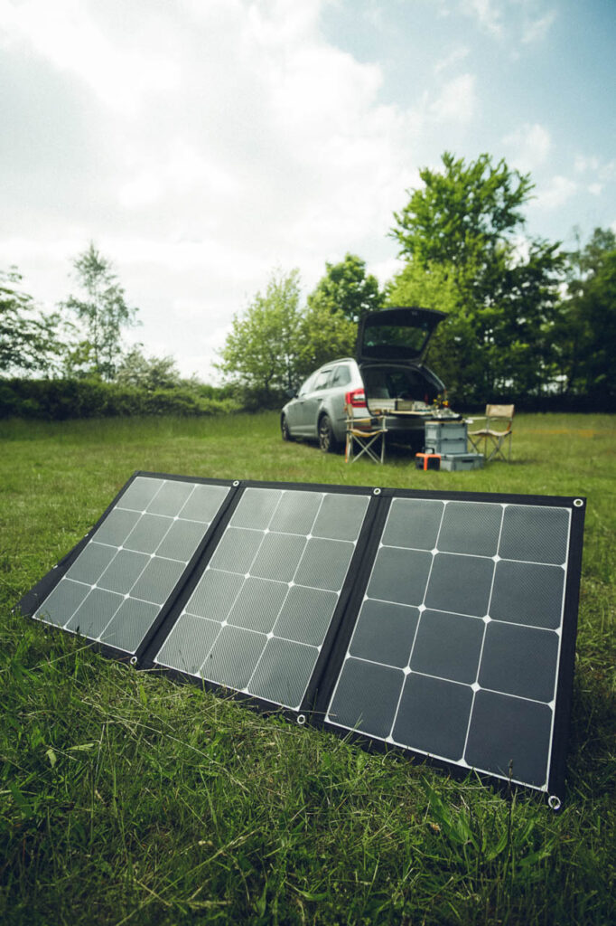 Solarpanel camping powerstation